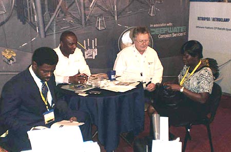visitor at Alduco stand