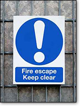 fire escape sign